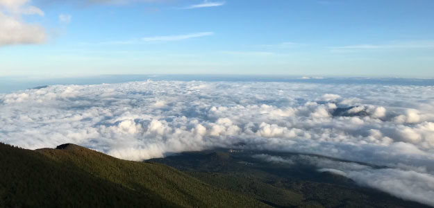 山から見る雲海の写真