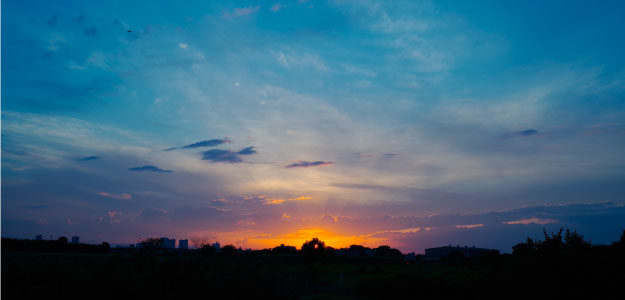 夕焼け空の写真