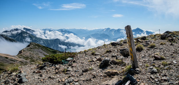 登山道の写真