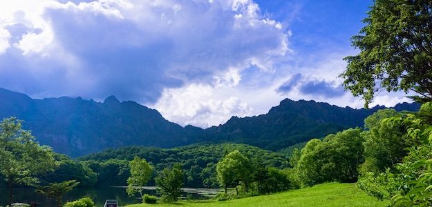 山と空の写真