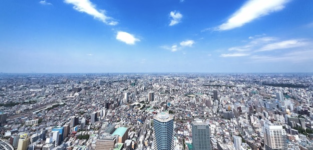 街と空の写真