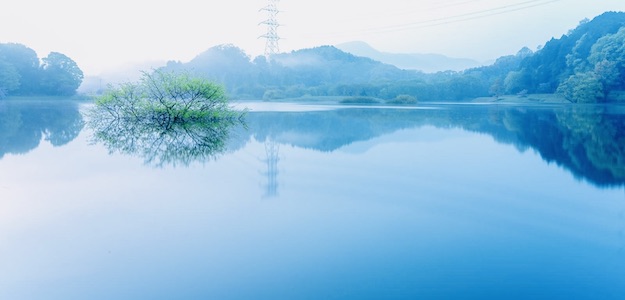 凪の湖の写真